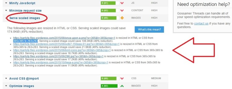 Paso 1 optimizar imagen tamaño